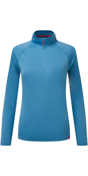 2026 Gill Womens UV Tec Long Sleeve Zip Tee UV009W - Seascape